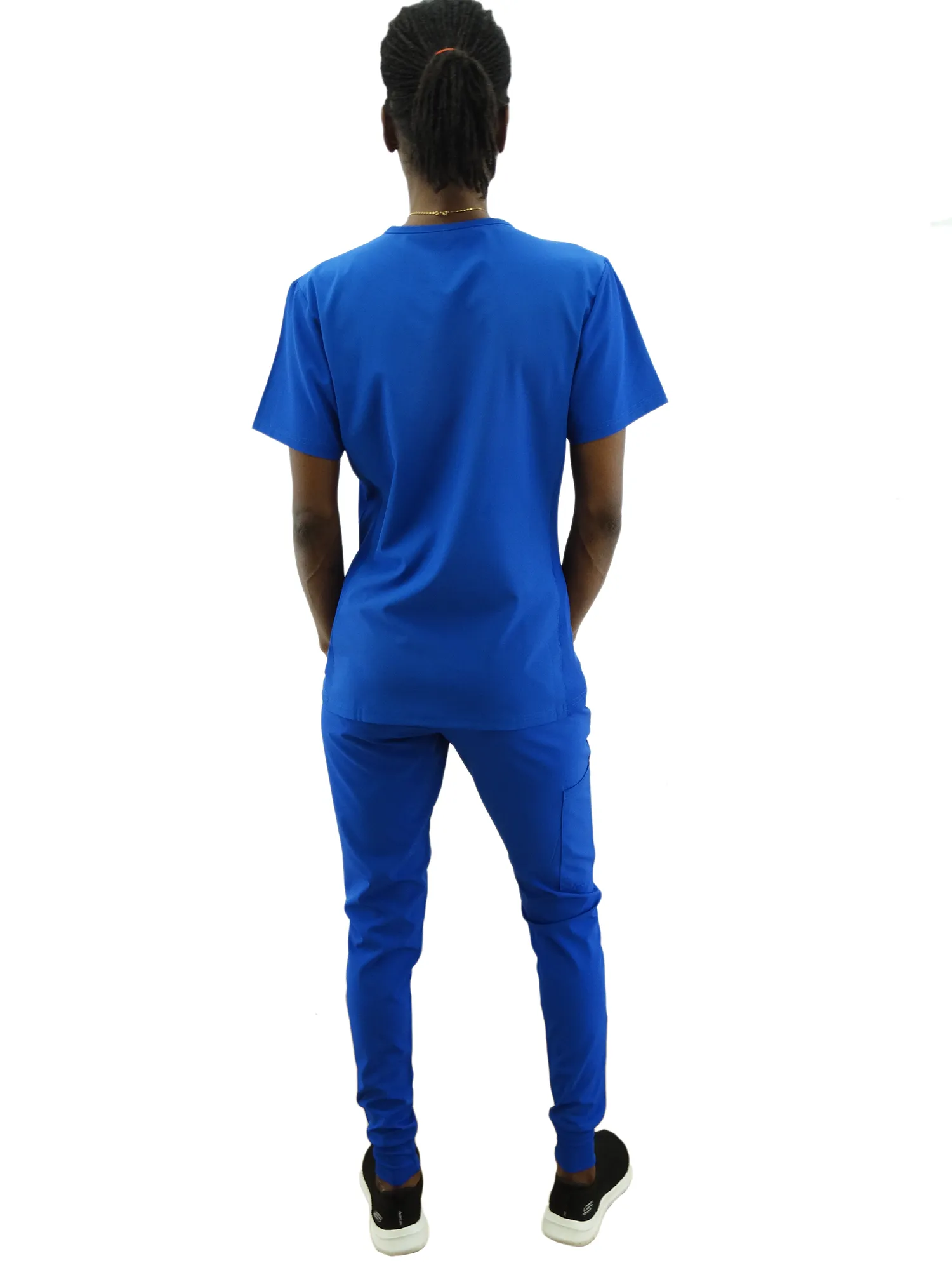 1503ROYAL, Just Scrubs, 2pc Jogger Pants Scrub Set-Royal (S-2XL)