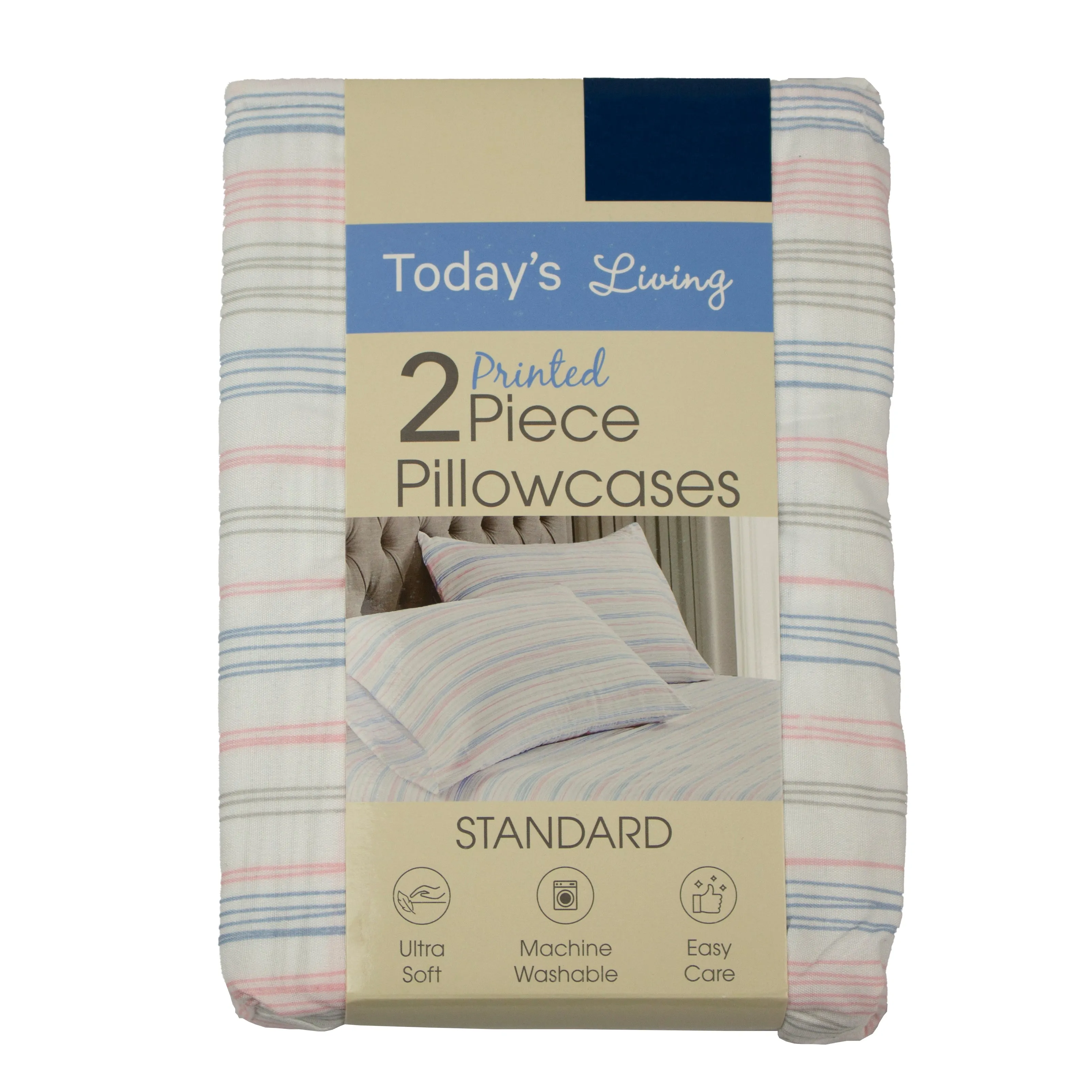 2-Pack Microfiber Standard Pillow Cases