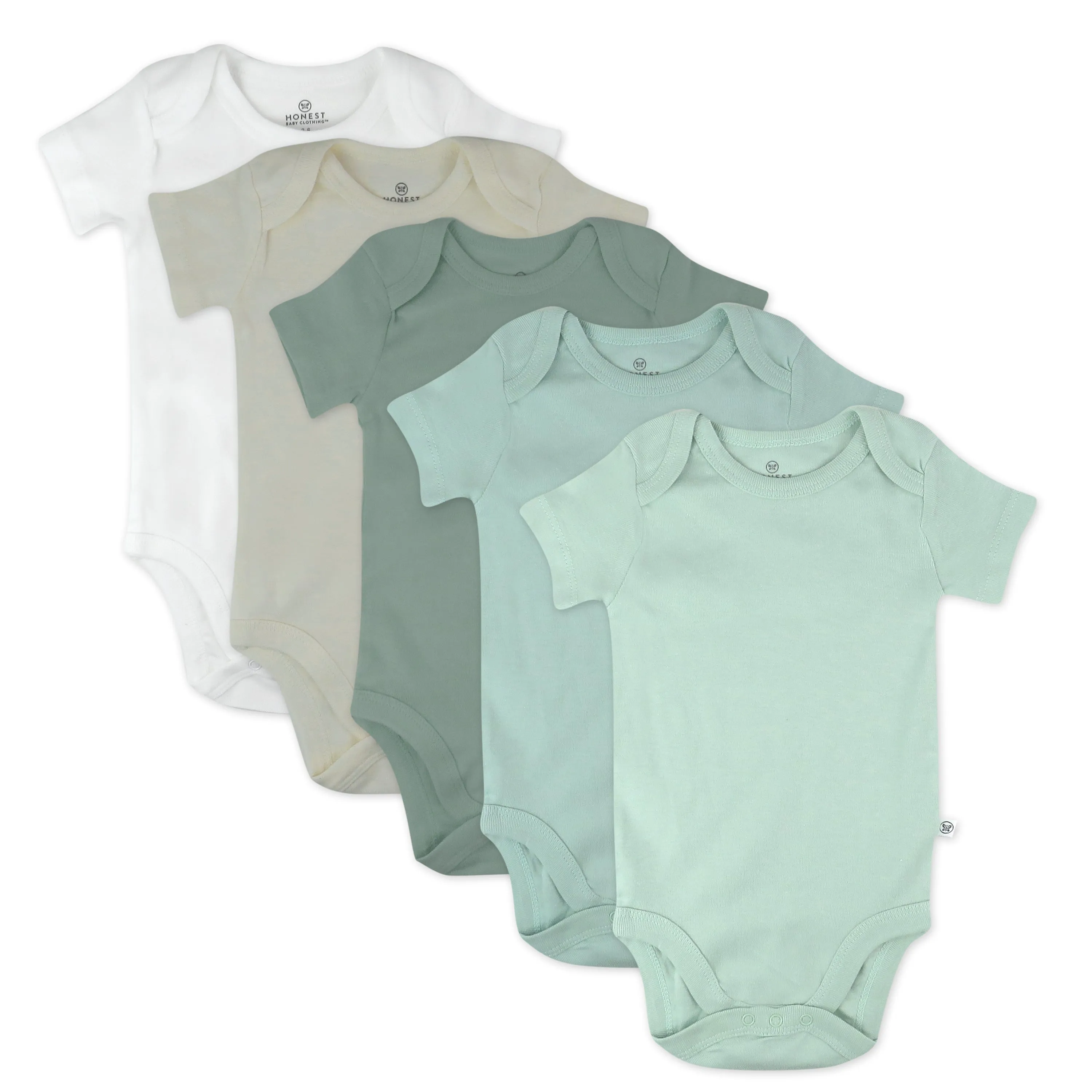 5-Pack Organic Cotton Short Sleeve Bodysuits