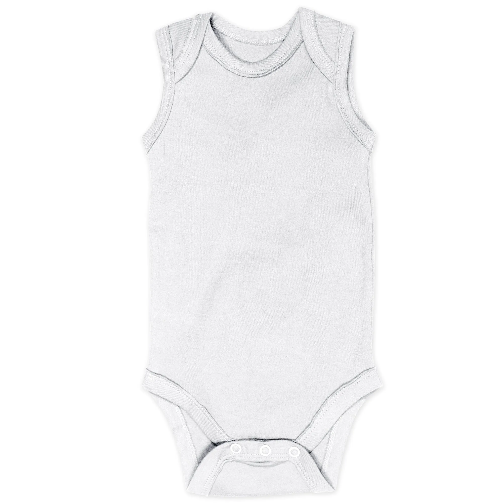 5-Pack Organic Cotton Sleeveless Bodysuits