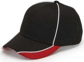 Adams DP102 First String Cap - Black Red White