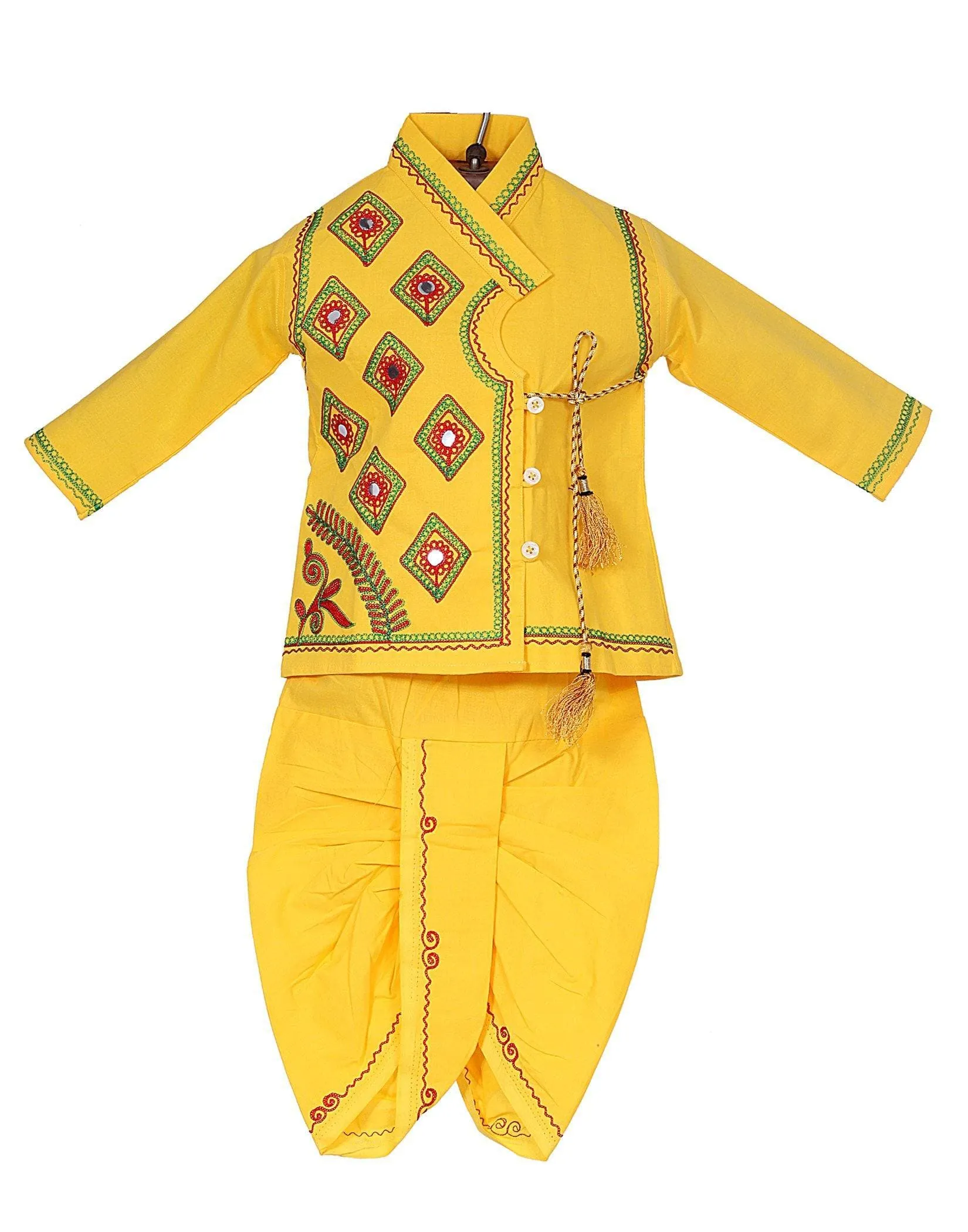 Ahhaaaa Kids Ethnic Krishna Dress Costume Wear For Boys