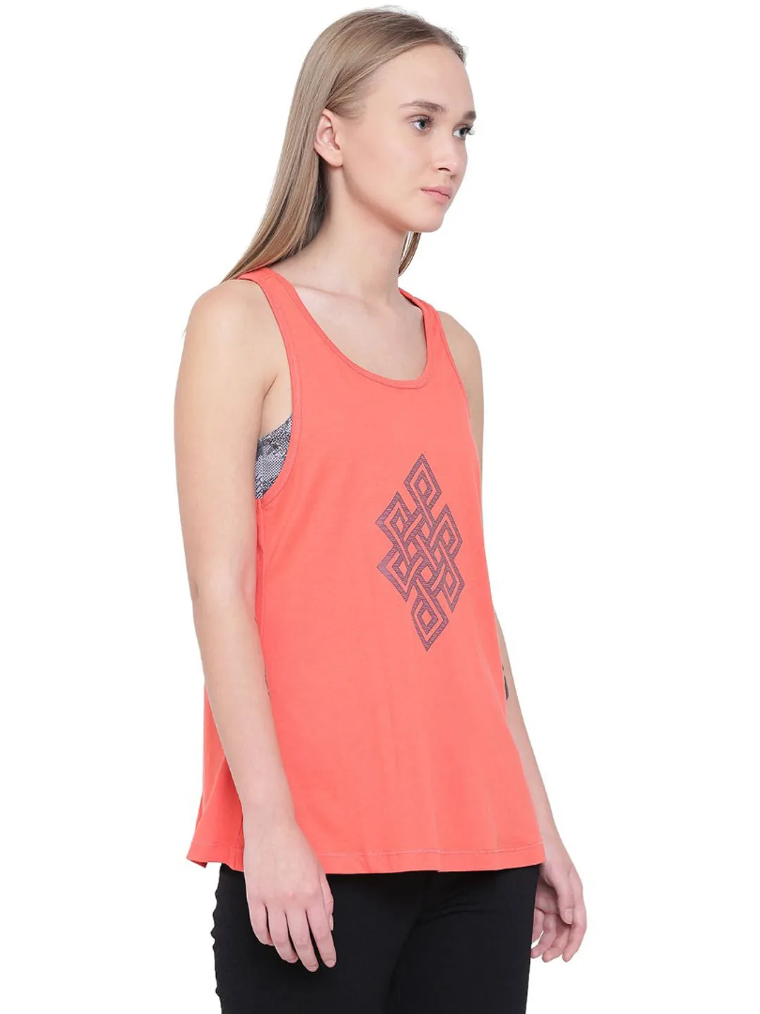 Alcis Infinity Orange Tank Top