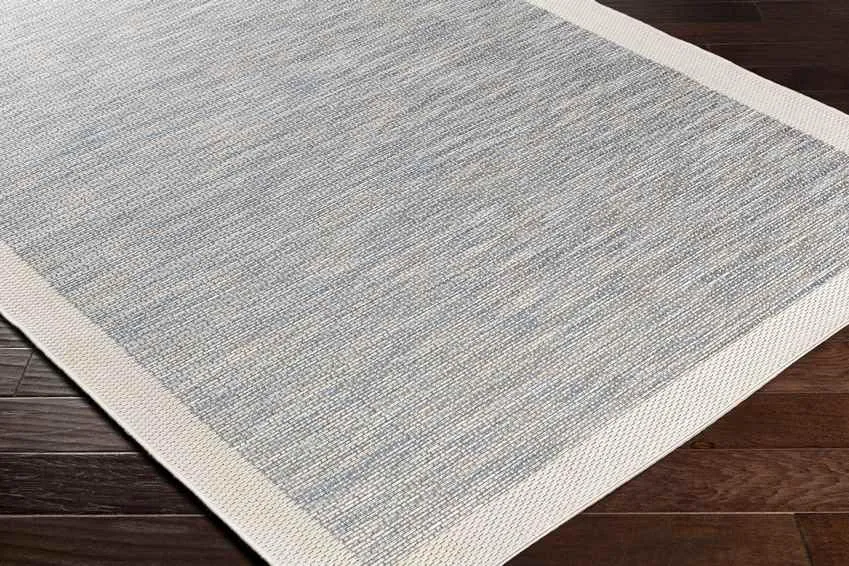 Auxerre 5x8 Outdoor Blue Area Rug Carpet for Living Room Bedroom or Kitchen (5'4" x 7'7")