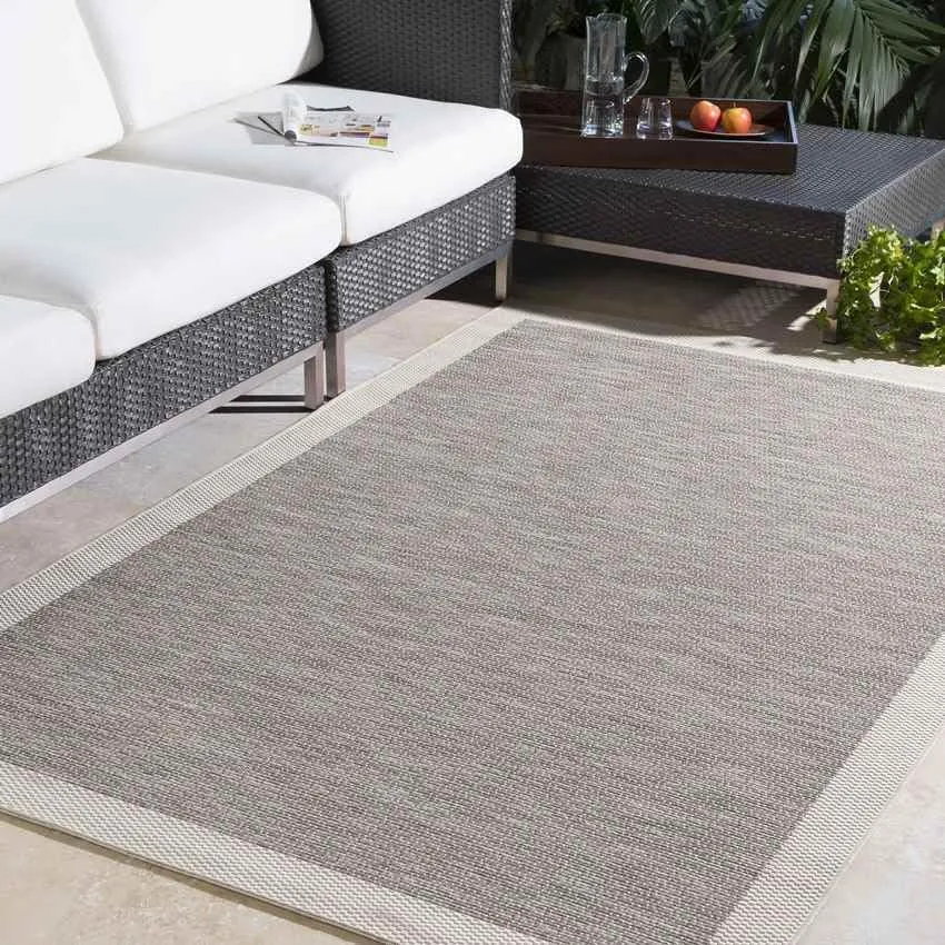 Auxerre 5x8 Outdoor Blue Area Rug Carpet for Living Room Bedroom or Kitchen (5'4" x 7'7")