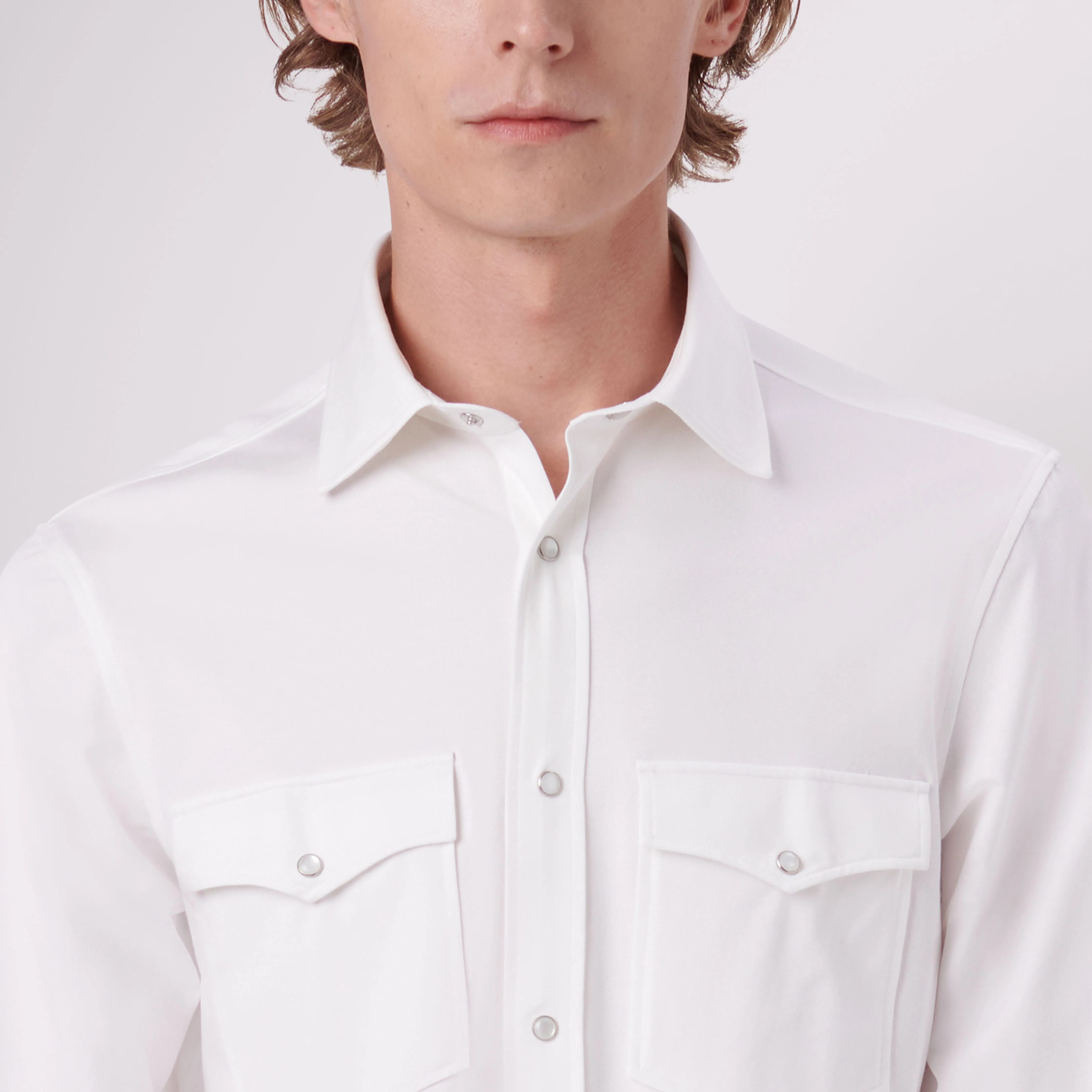 Bill Solid OoohCotton Western Shirt