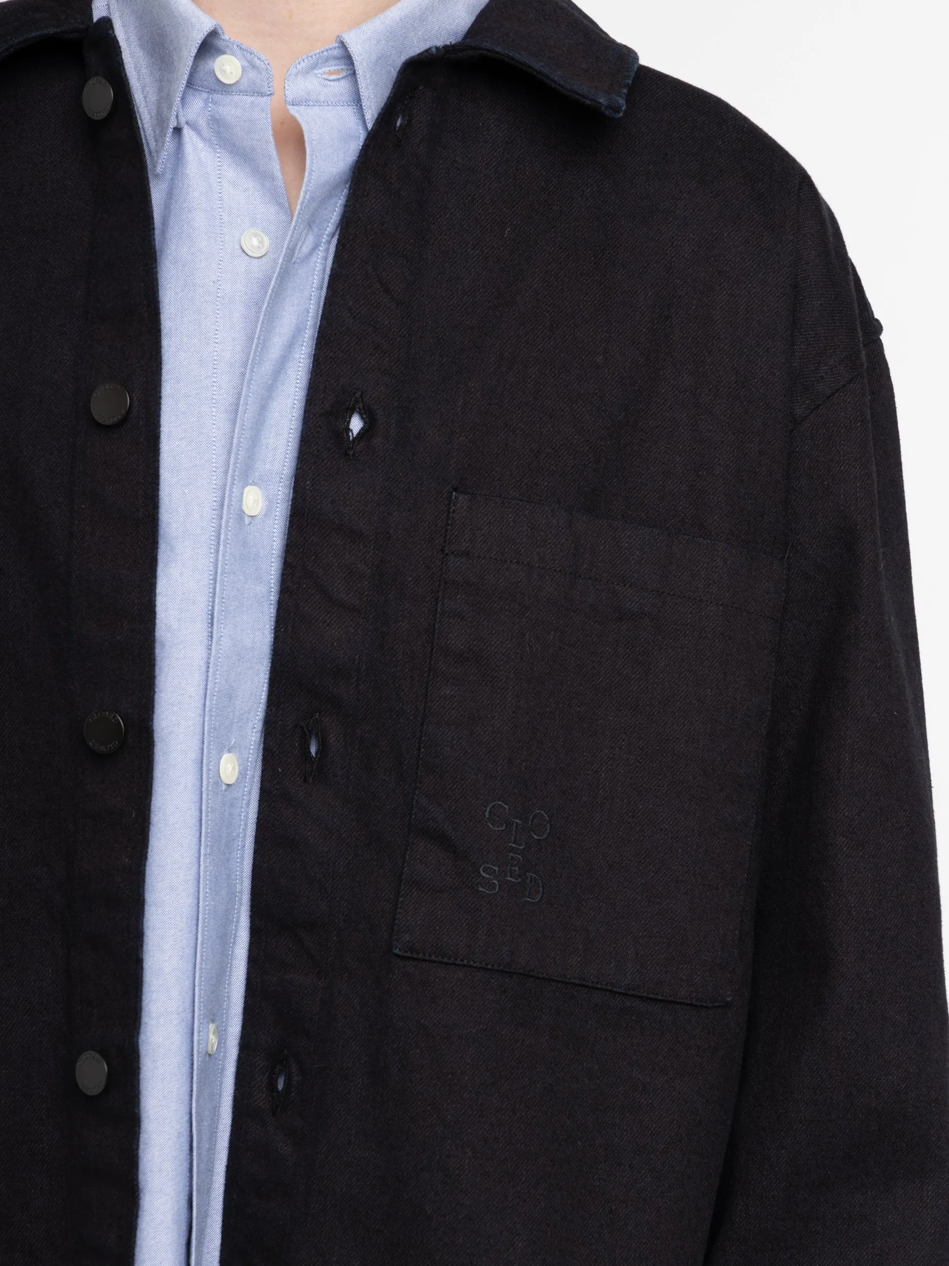 Black Denim Overshirt