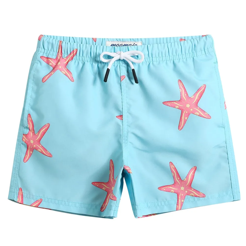 Boys Quick Dry Fishstar Printed Swim Trunk