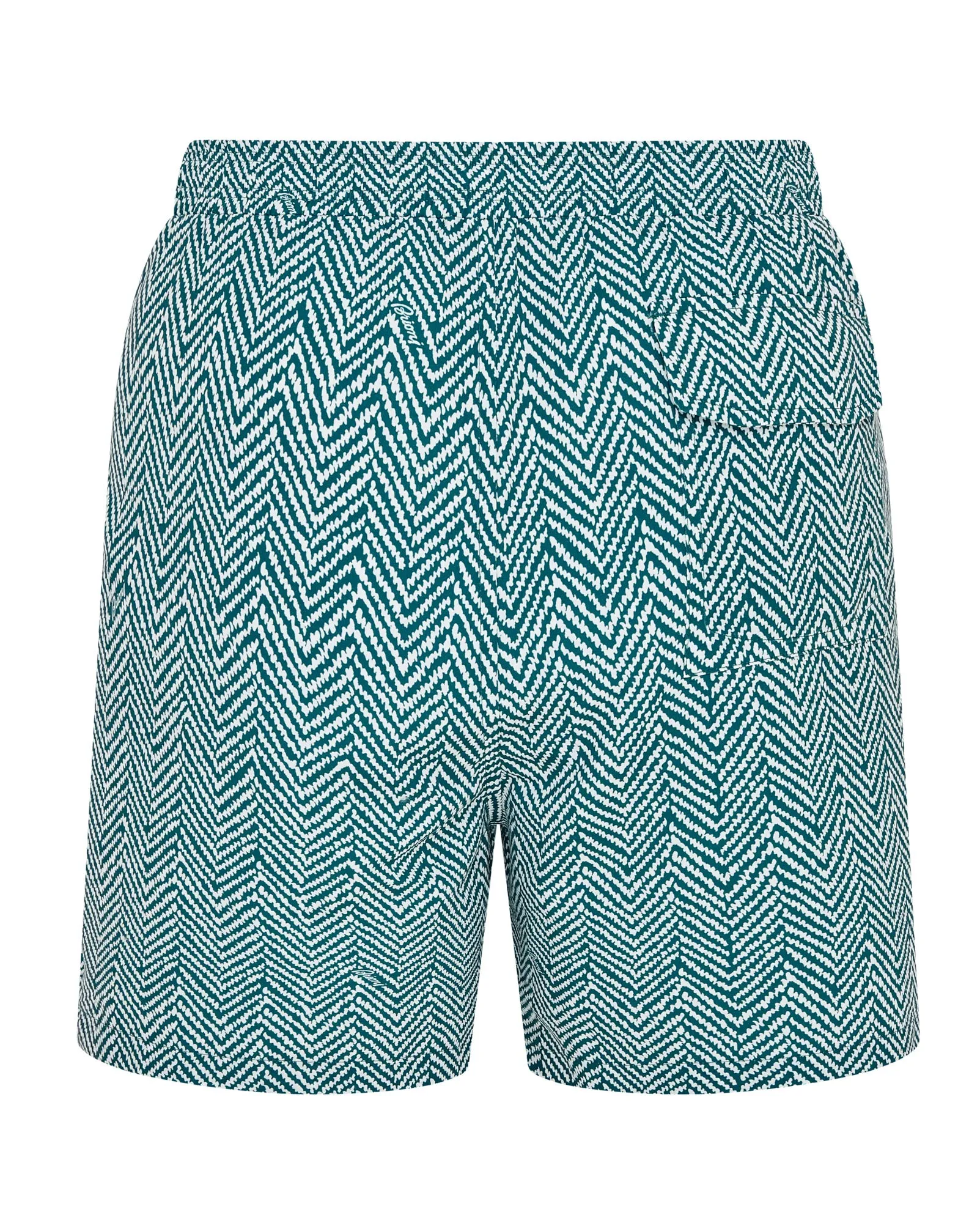 Optimized Title: Brioni Petrol Blue Quick-Dry Stripe Swim Shorts