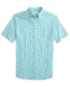 brrr° Intercoastal Heather Stay Shady Short Sleeve Sport Shirt