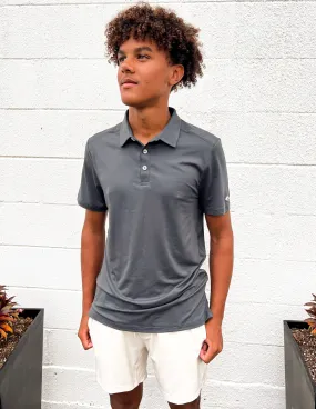 Burlebo Gun Metal Grey Performance Polo