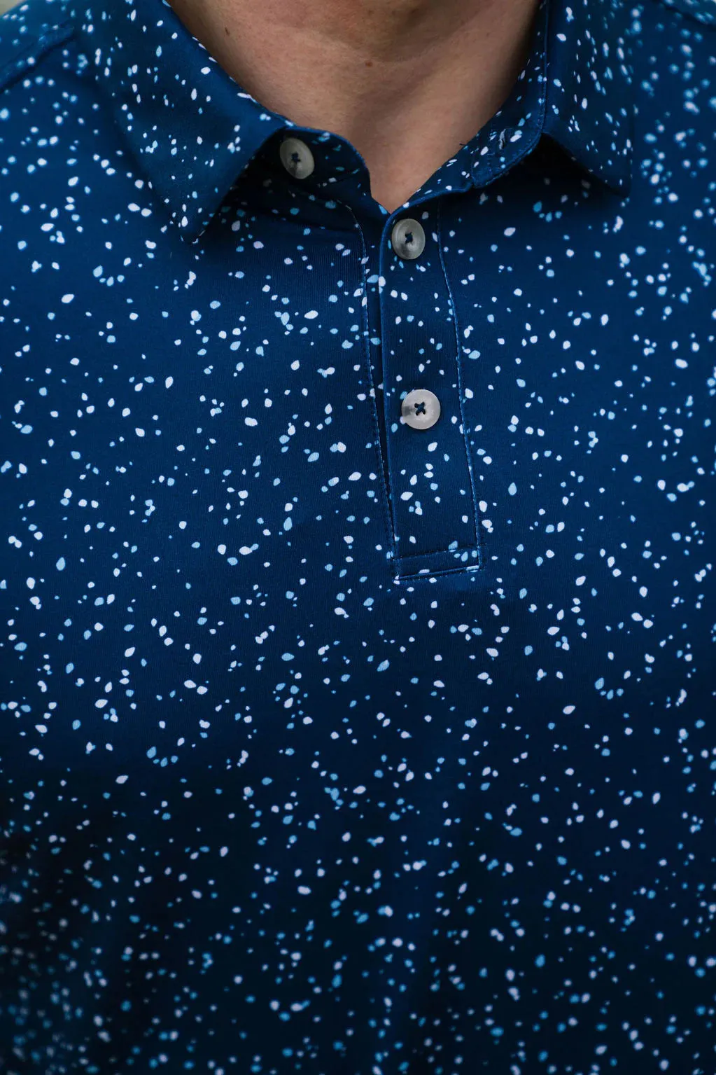 Burlebo Performance Polo - Navy Speckled