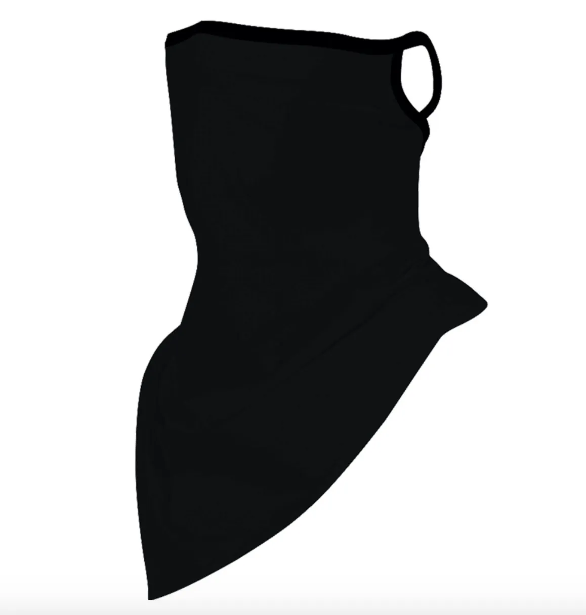 #C122 Black Bandana Face Covering