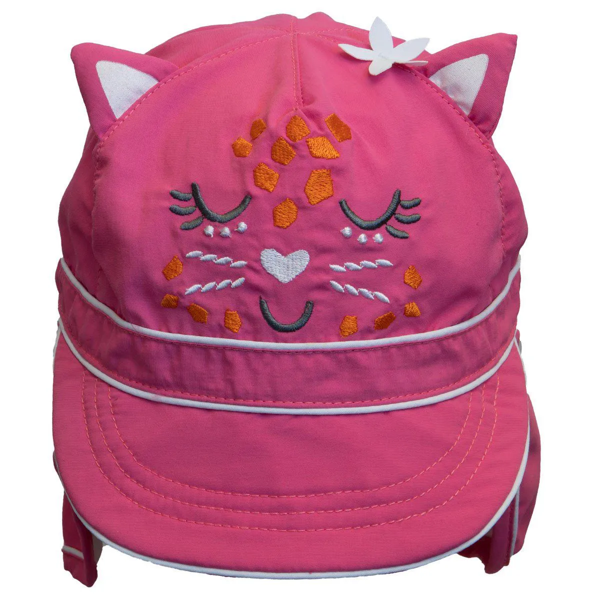 Calikids UV Flap Hat - Hot Pink