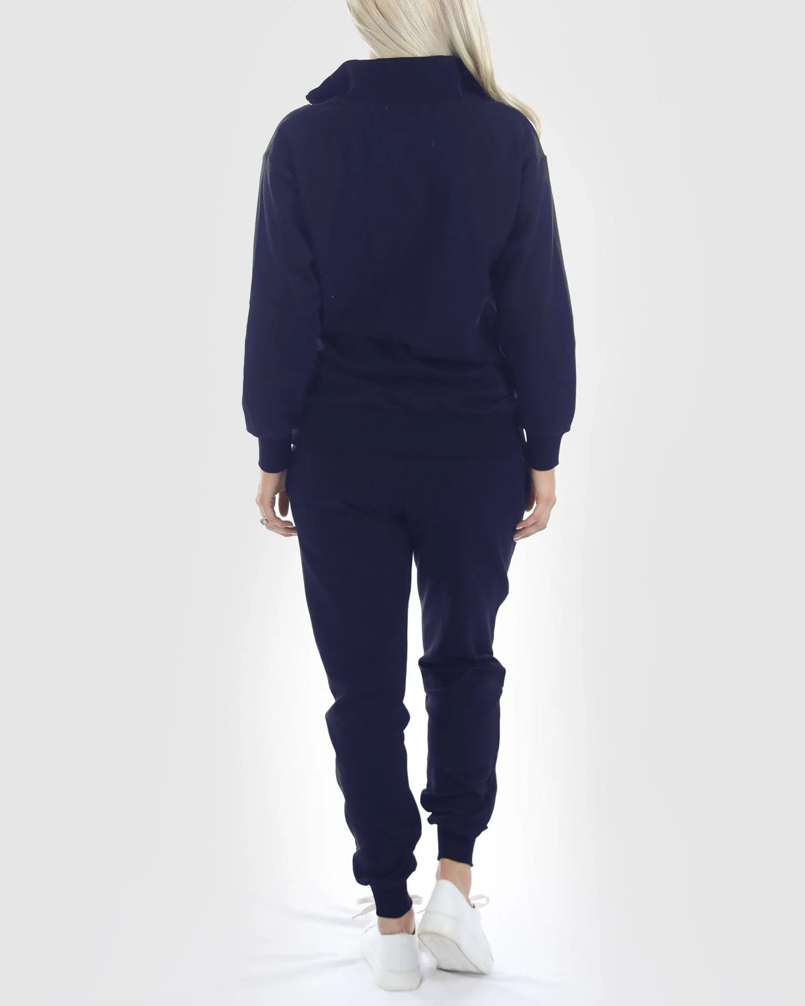 Calla Maternity Tracksuit Set in Navy