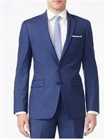 Calvin Klein Solid Blue -X-Fit Slim Suit