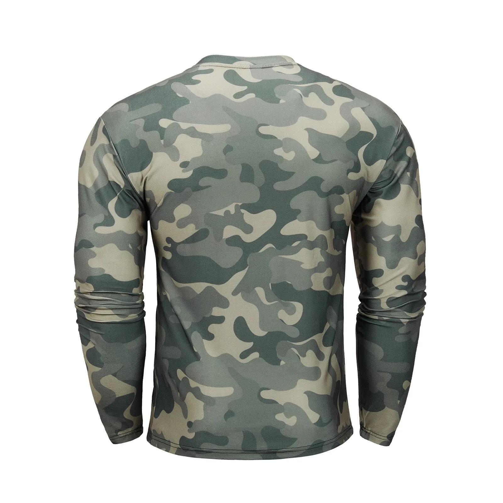 CAMO PRINTED QUICK-DRY LONG SLEEVE T-SHIRT