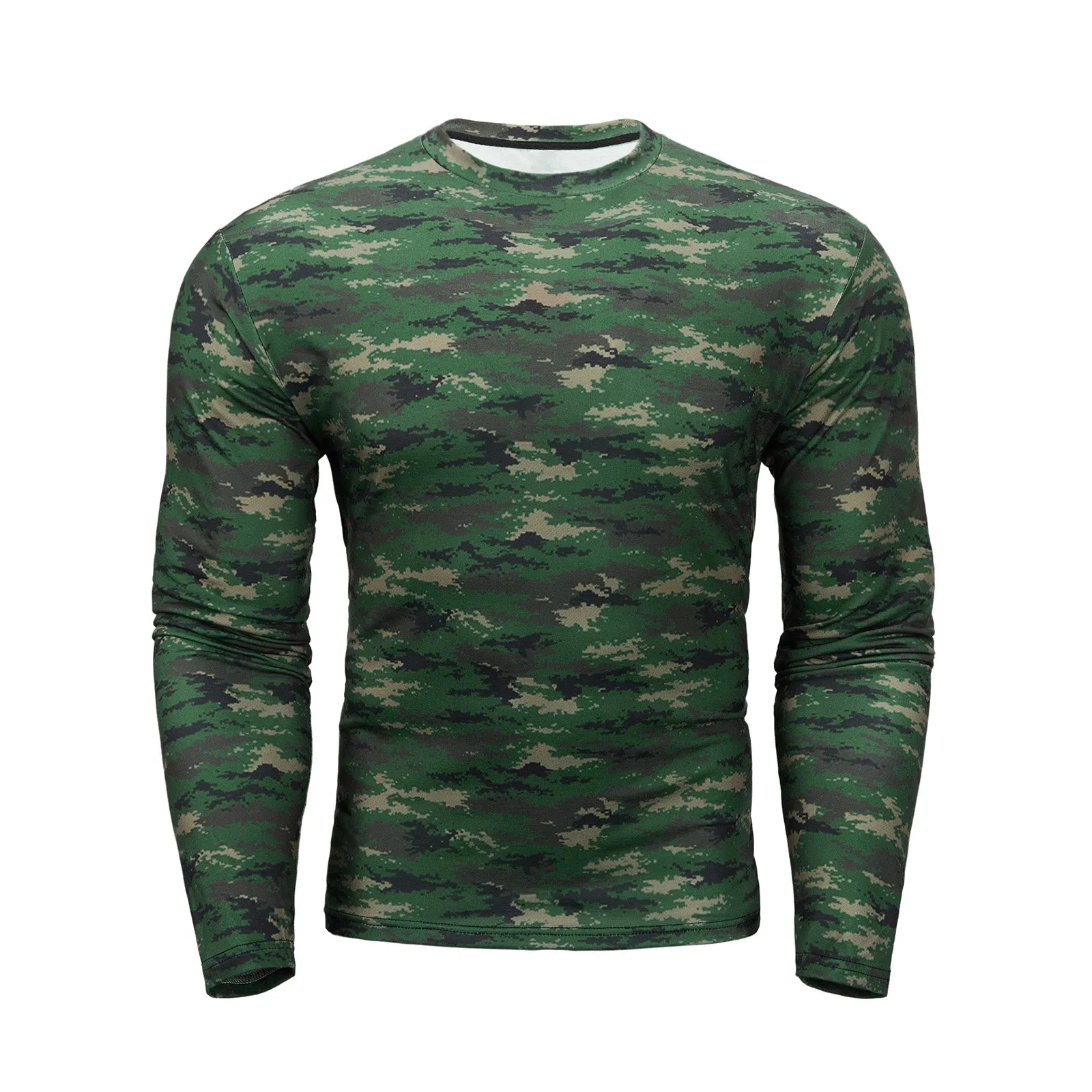 CAMO PRINTED QUICK-DRY LONG SLEEVE T-SHIRT