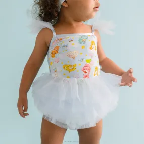 Care Bears™ Tulle Smocked Bodysuit Dress