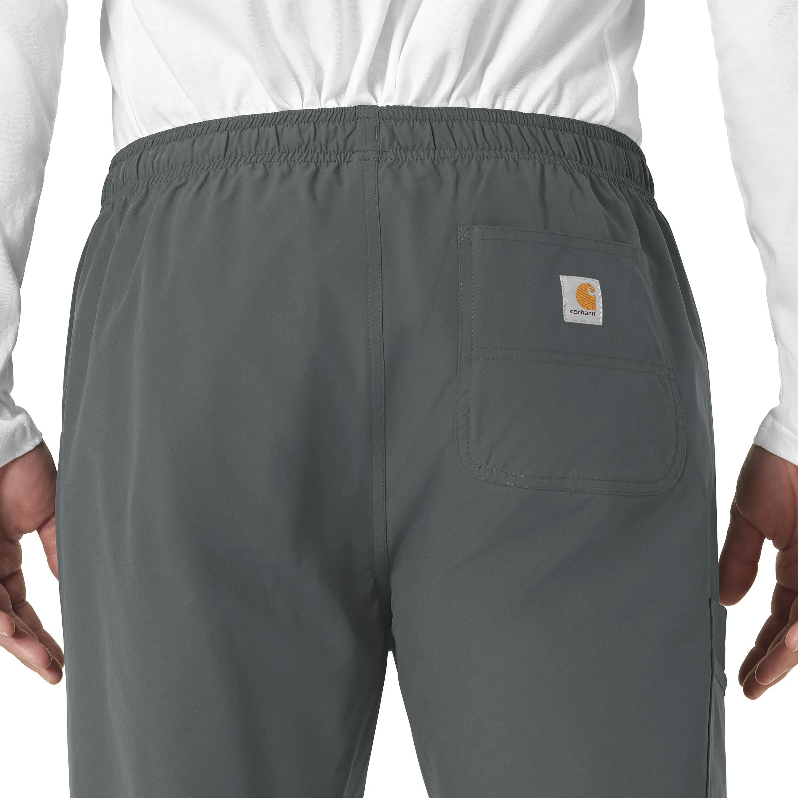 Carhartt Force Essentials Unisex Elastic Waist Cargo Scrub Pant - Pewter