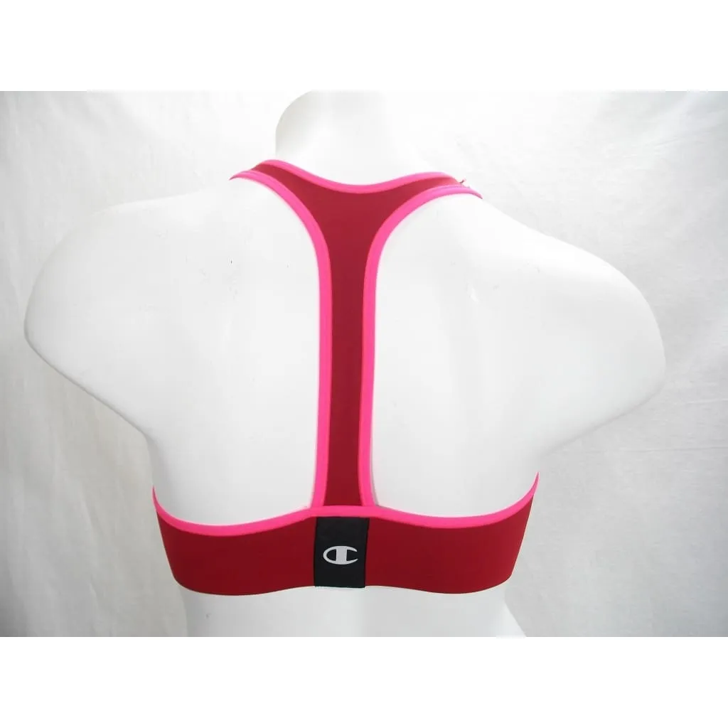 Champion B9504 Absolute Racerback Sports Bra with SmoothTec Band MEDIUM Red