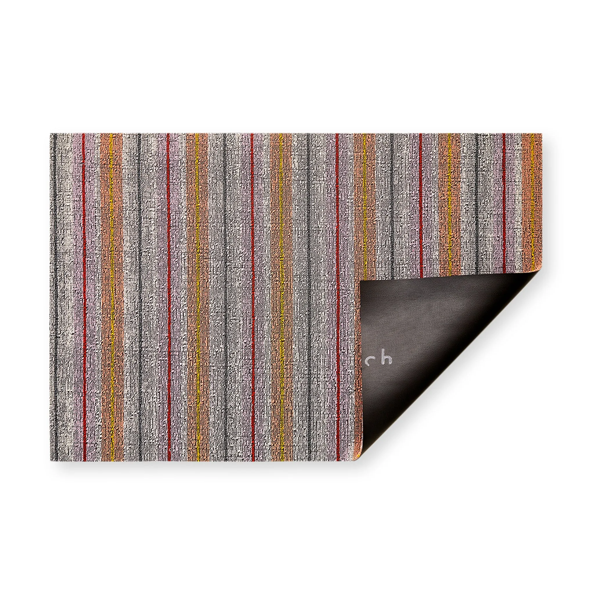 Chilewich Ribbon Stripe Shag Floor Mat - Bon Bon