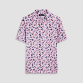 Cole Leaf Print OoohCotton Camp Shirt