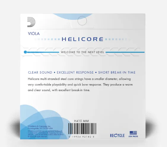 D'Addario Helicore Viola String Set - Medium