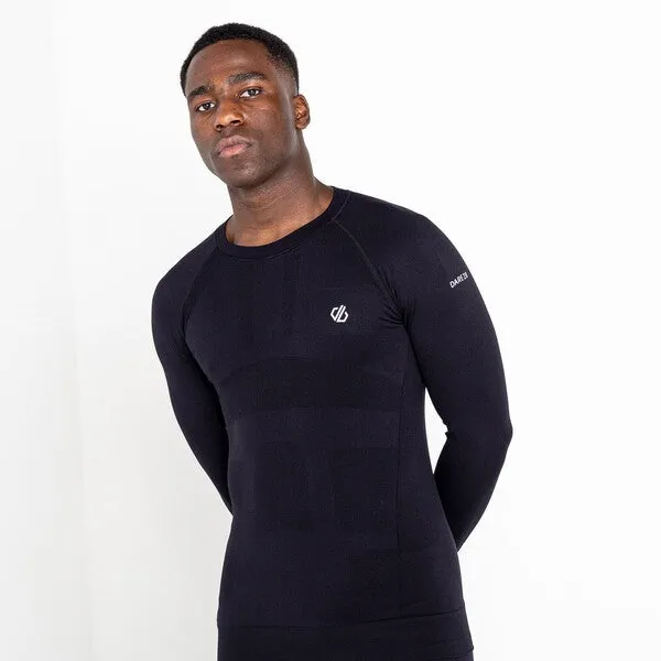 Dare2b Mens Zone In Long Sleeved Base Layer -BLACK