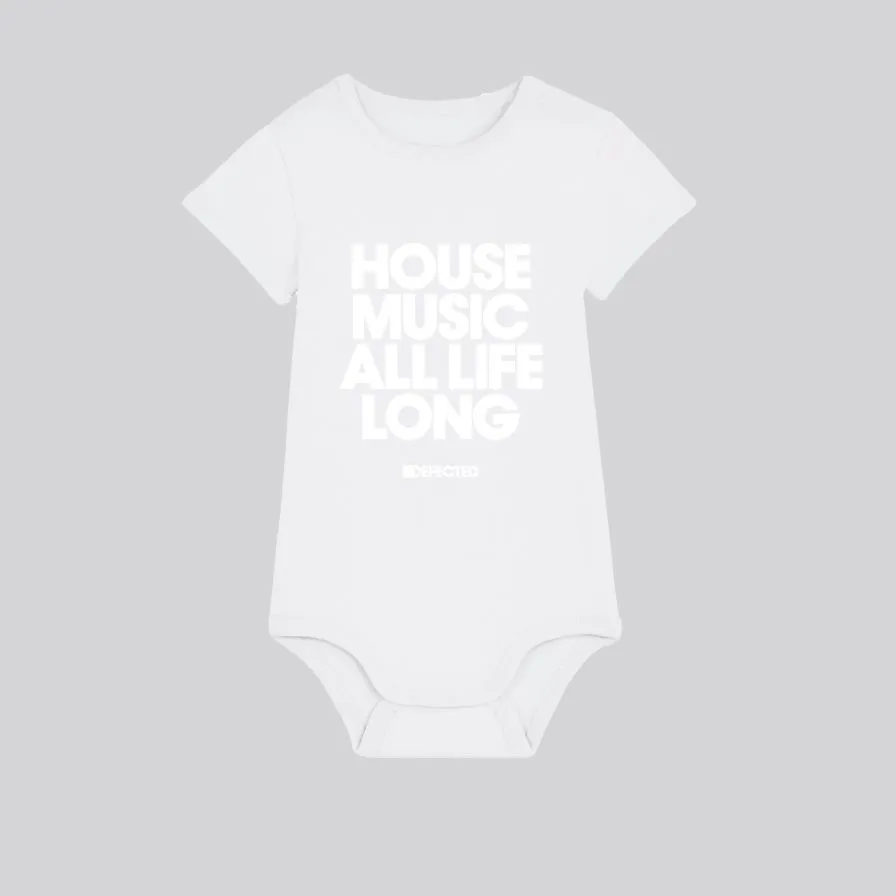 Defected House Music All Life Long Babygrow