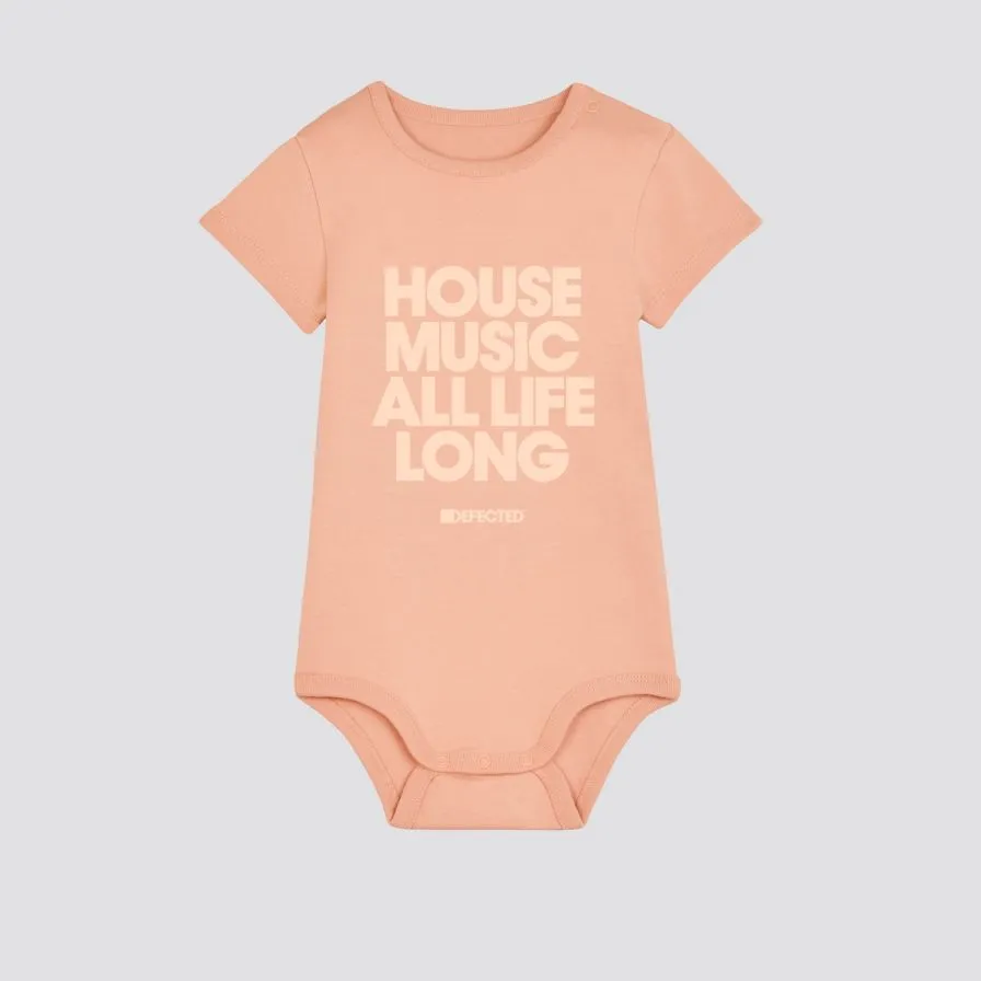 Defected House Music All Life Long Babygrow