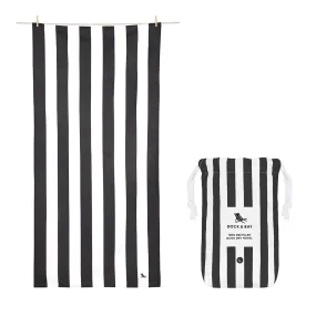 Dock & Bay Beach Towel Cabana Collection L 100% Recycled Kamari Charcoal