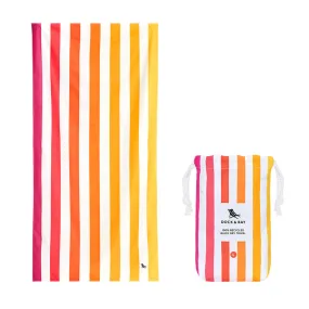 Dock & Bay Beach Towel Cabana Collection L 100% Recycled Peach Sunrise