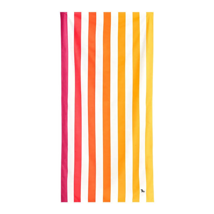 Dock & Bay Beach Towel Cabana Collection L 100% Recycled Peach Sunrise