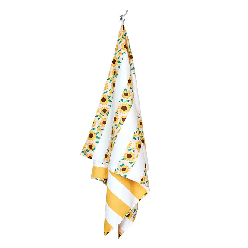 Dock & Bay Beach Towel Flower Power Collection L 100% Recycled Sunflower Solstice