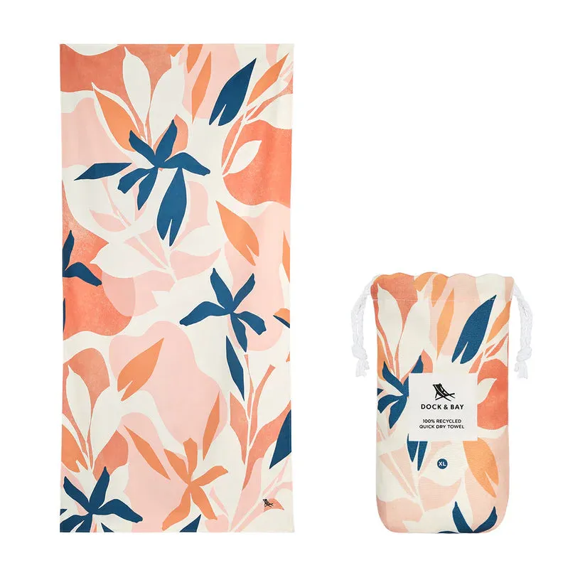 DOCK & BAY Beach Towel Tropics Collection XL Terracotta Tropics