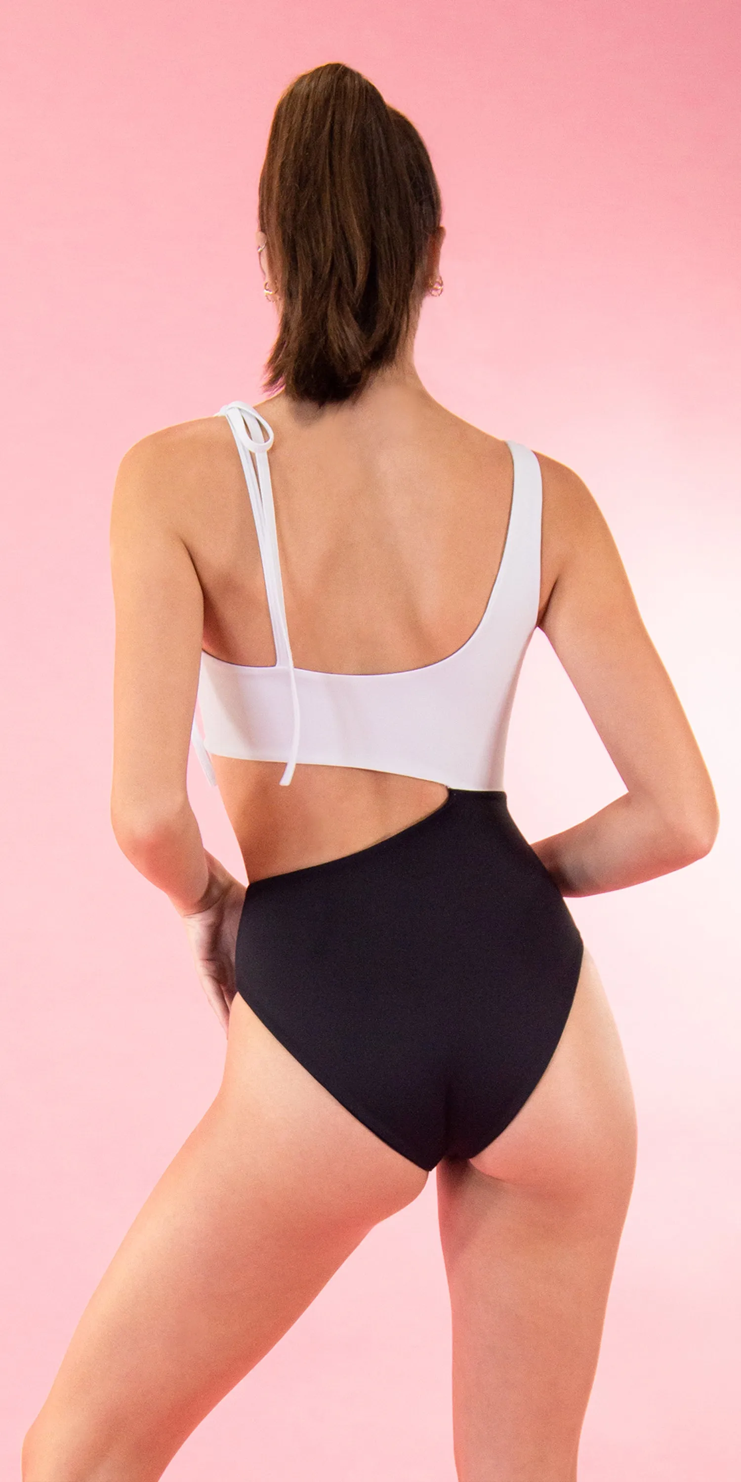 Duotone Peek-A-Boo One-Piece - Swimsuit