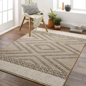 Eastorange 5x7 Outdoor Brown Area Rug Carpet for Living Room Bedroom or Kitchen (5'3" x 7')