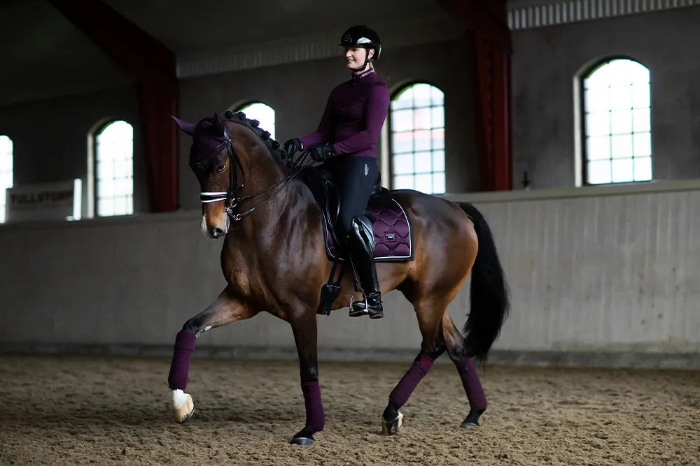 EQUESTRIAN STOCKHOLM DRESSAGE SADDLE PAD BLACK RAVEN