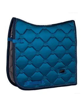 EQUESTRIAN STOCKHOLM DRESSAGE SADDLE PAD BLUE MEADOW