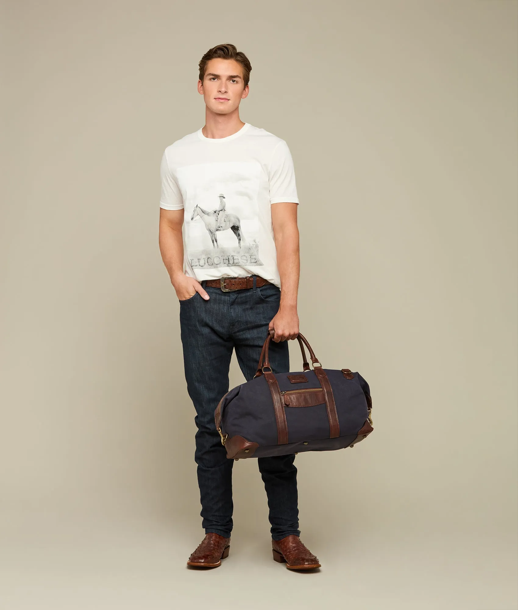 Everyday Waxed Canvas Weekender :: Navy