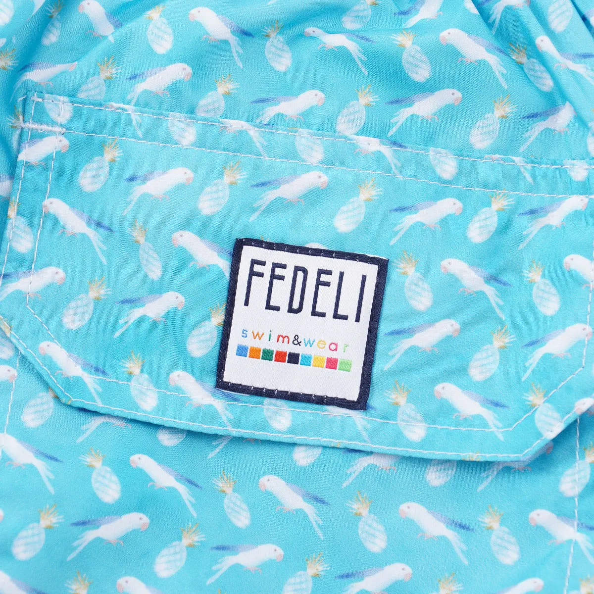 Fedeli 'Madeira' Printed Swim Trunks