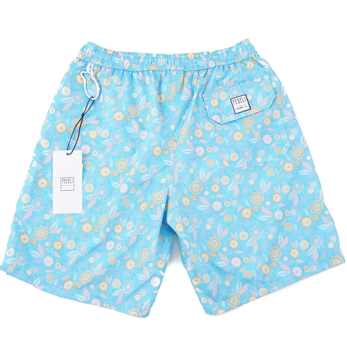 Fedeli 'Positano' Printed Swim Trunks