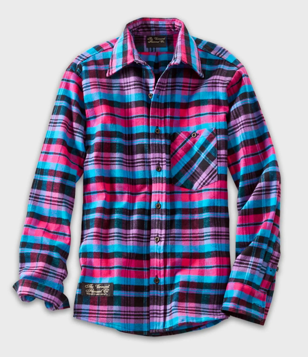 Fitted Flannel Shirt - Tropic