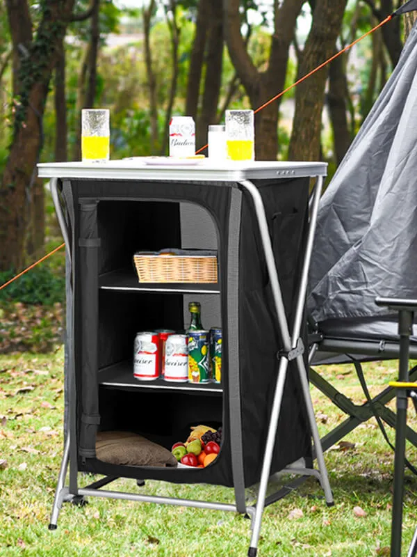 Foldable Camping Cabinet