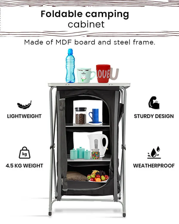 Foldable Camping Cabinet