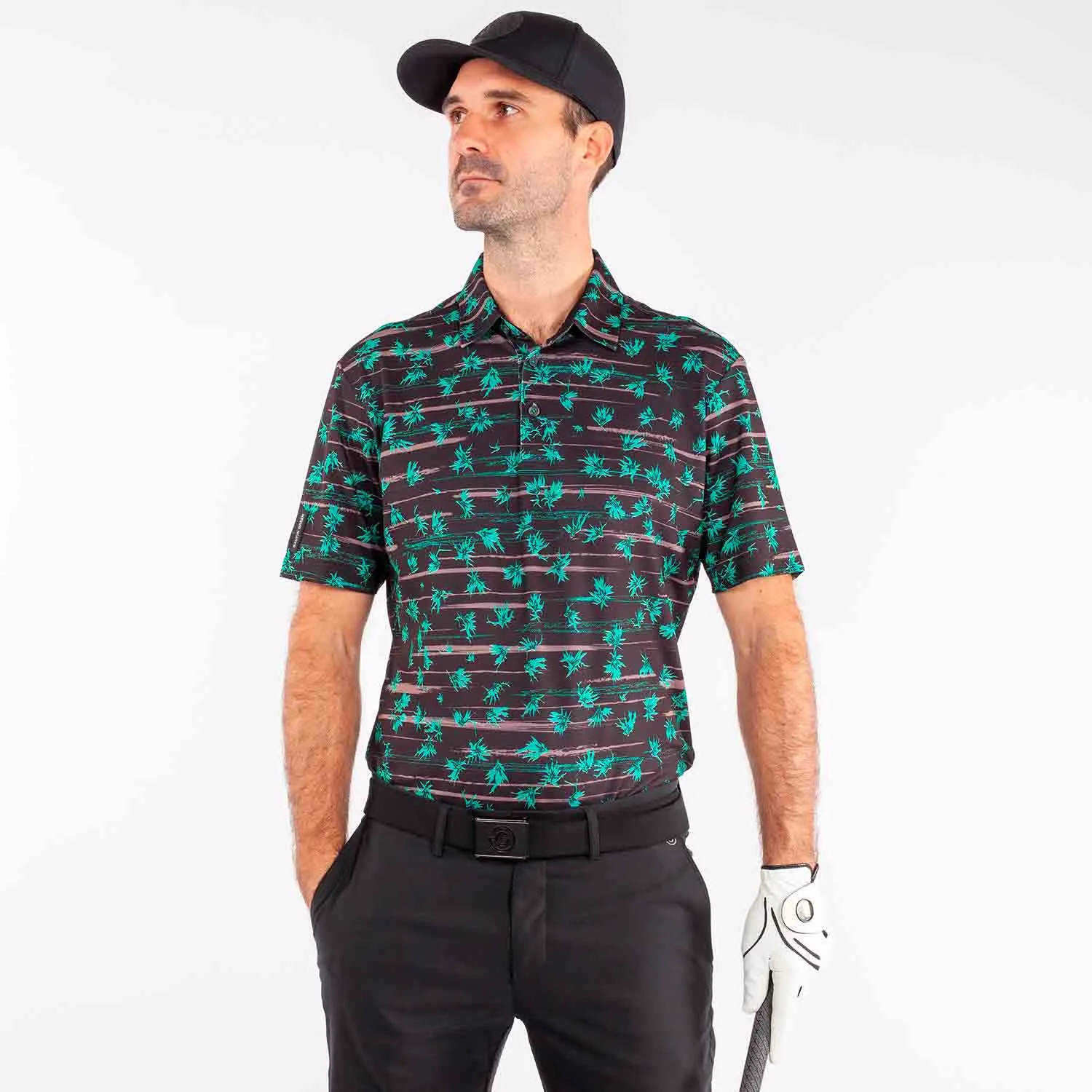 Galvin Green Malik Ventil8  Polo Shirt - Green/Black