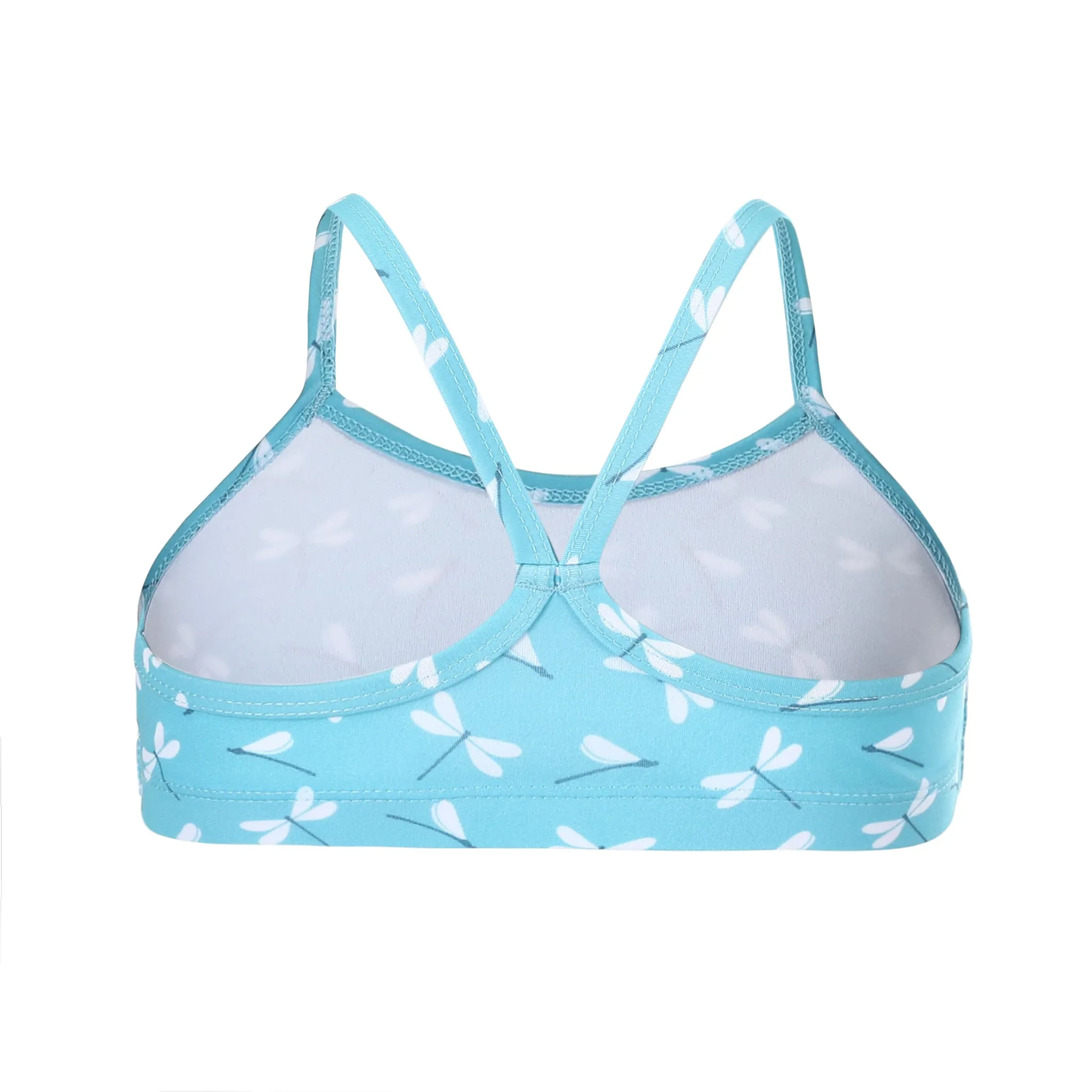 Girls Sky Blue Dragon Fly Dance Bikini Top