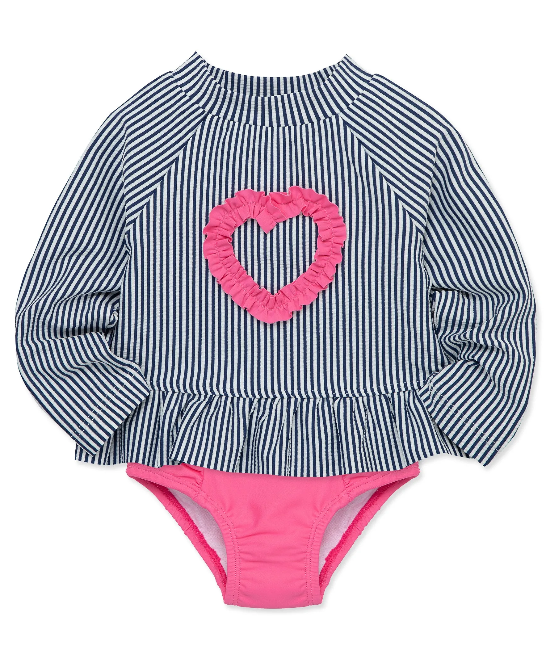 Heart Toddler 2-Pc Long Sleeve Rashguard (2T-4T)