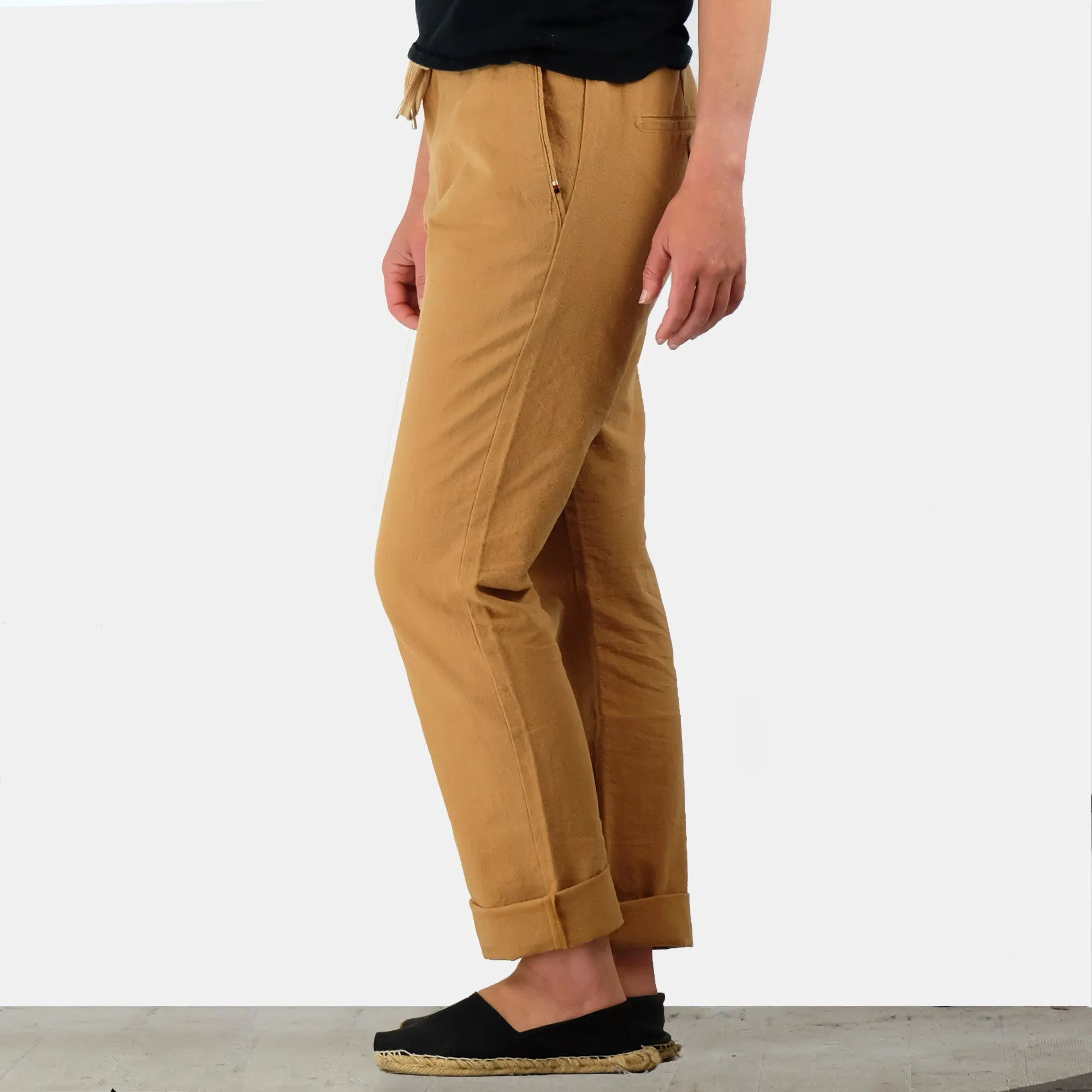 Hemp Cotton Pants Unisex - Orange